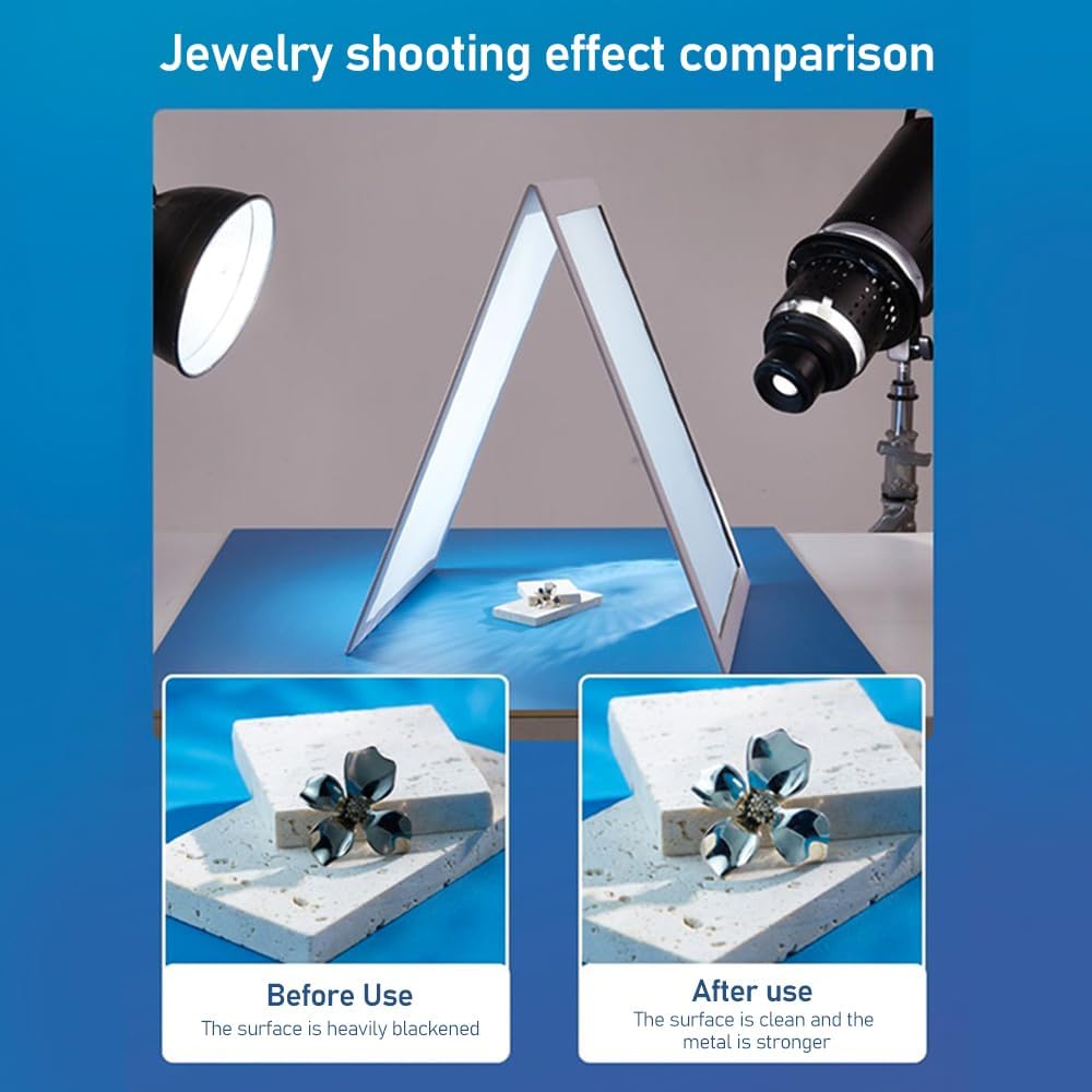 Portable Photography Reflector Foldable V-Flat Light Reflector (850*295mm)