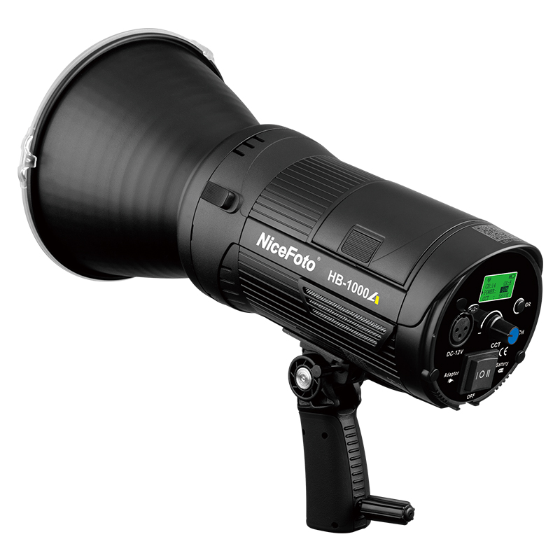 NiceFoto HB-1000A 100W Bi-Color COB LED Video Light (Built-in Battery)