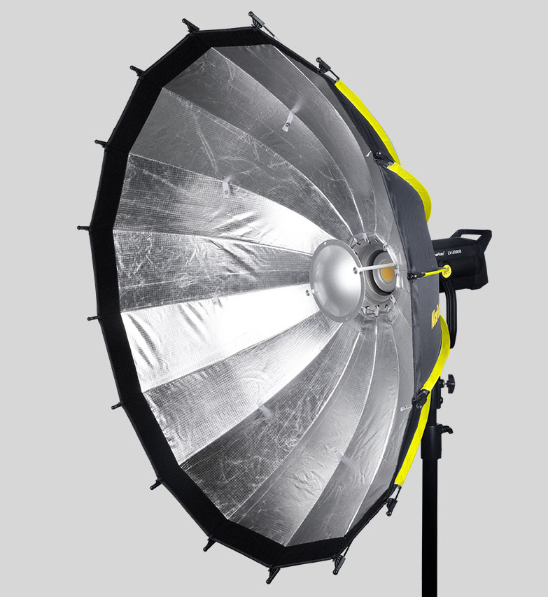 NiceFoto Quick Set Up Wide Angle Radome Softbox (with grid) 130cm