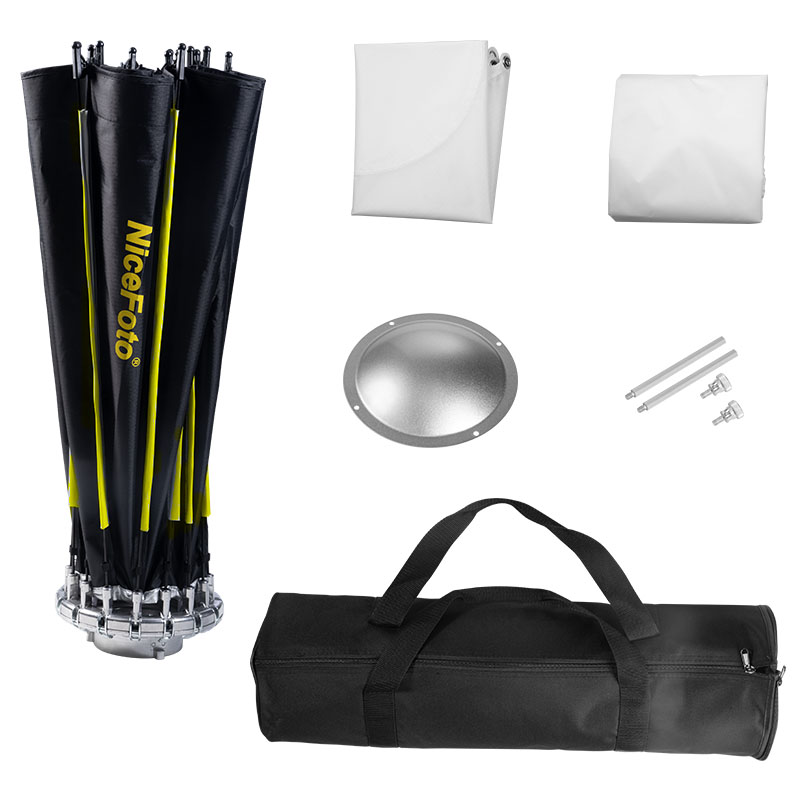 NiceFoto Quick Set Up Wide Angle Radome Softbox (with grid) 100cm