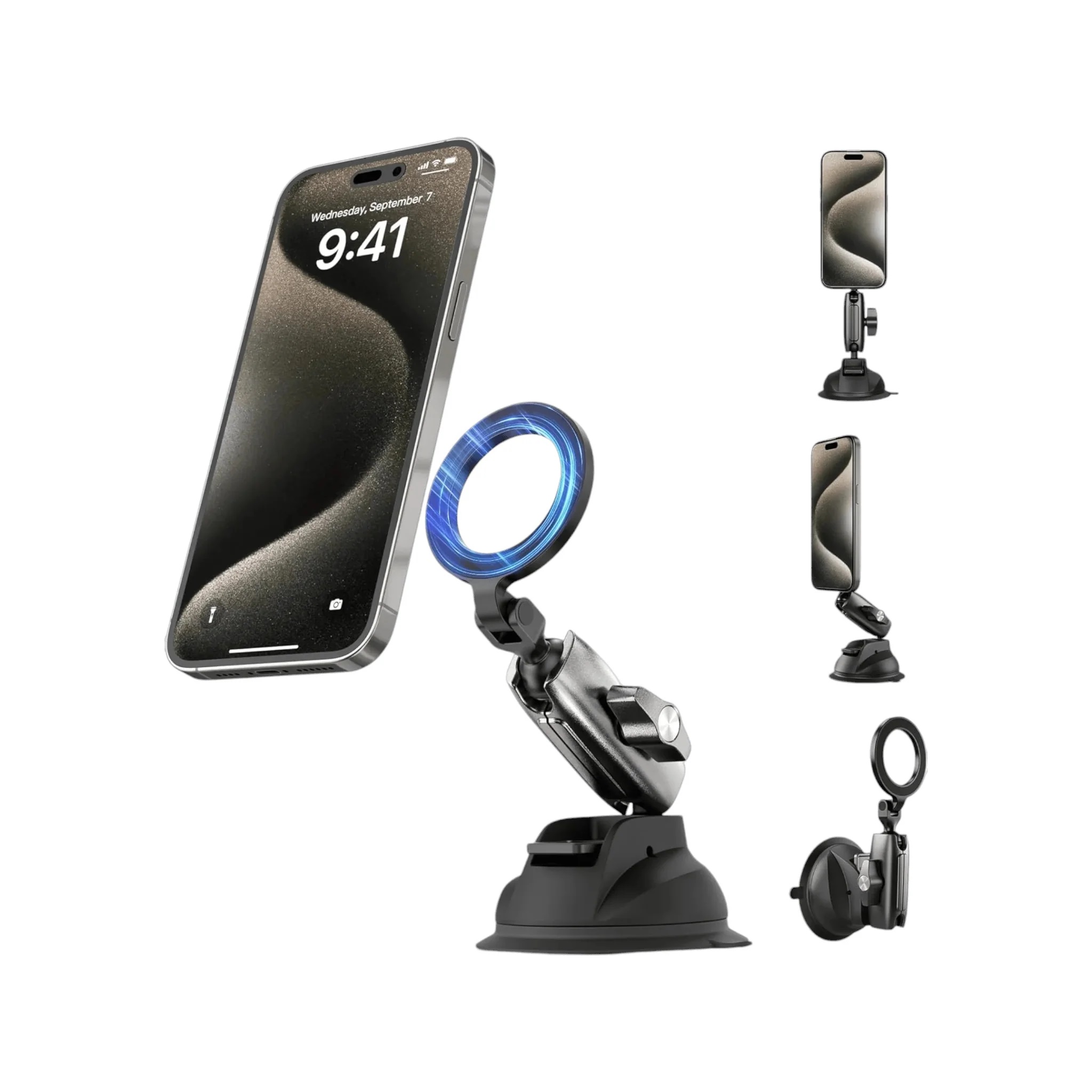 TELESIN Suction Cup Magnetic Phone Mount Holder Smartphone Magsafe TELESIN Suction Cup Magnetic Phone Mount Holder Smartphone Magsafe