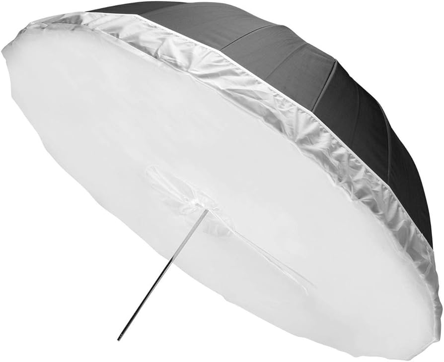 NiceFoto DEEP Transparent Umbrella Black/White BW-Ø51″(130cm)