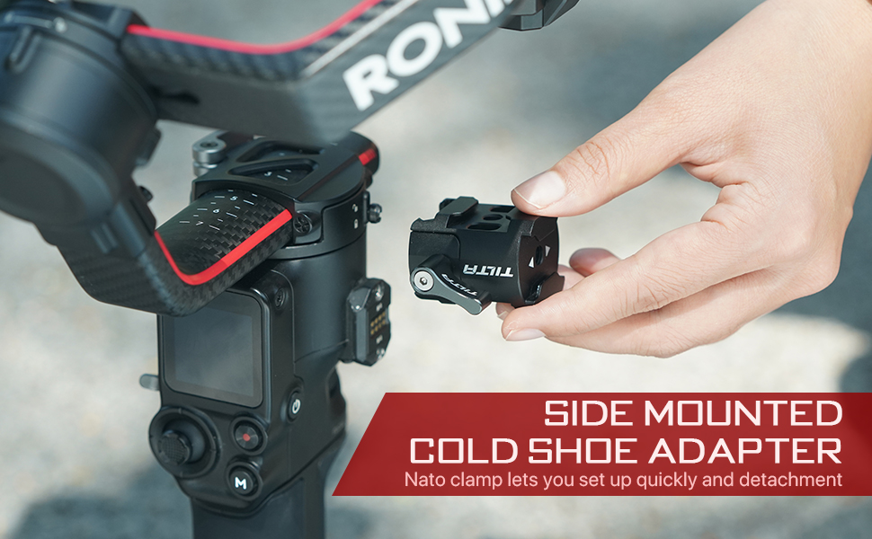 tilta Side Mounted Cold Shoe Adapter