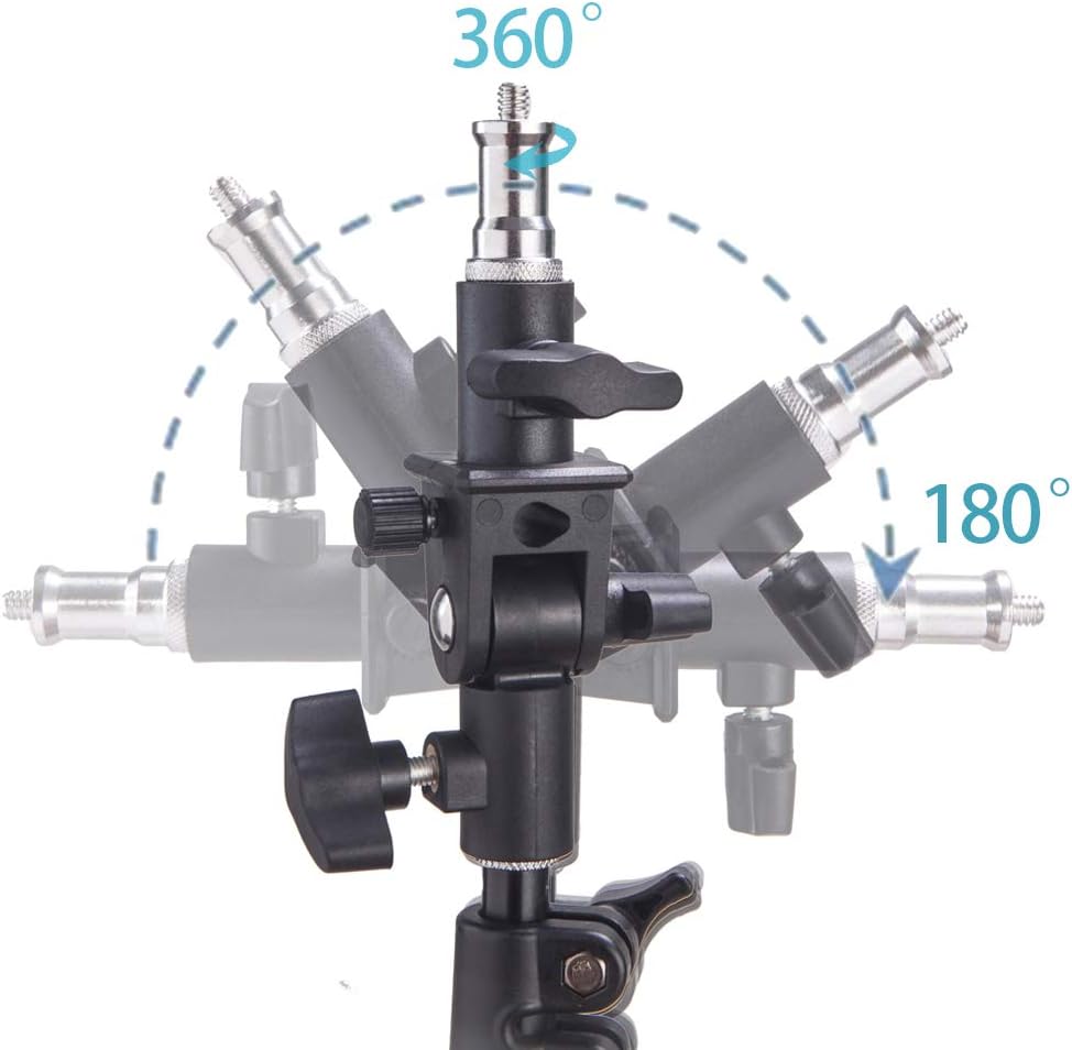 Mount Umbrella Holder with U Shape Tilt Adapter for Studio Light Stand