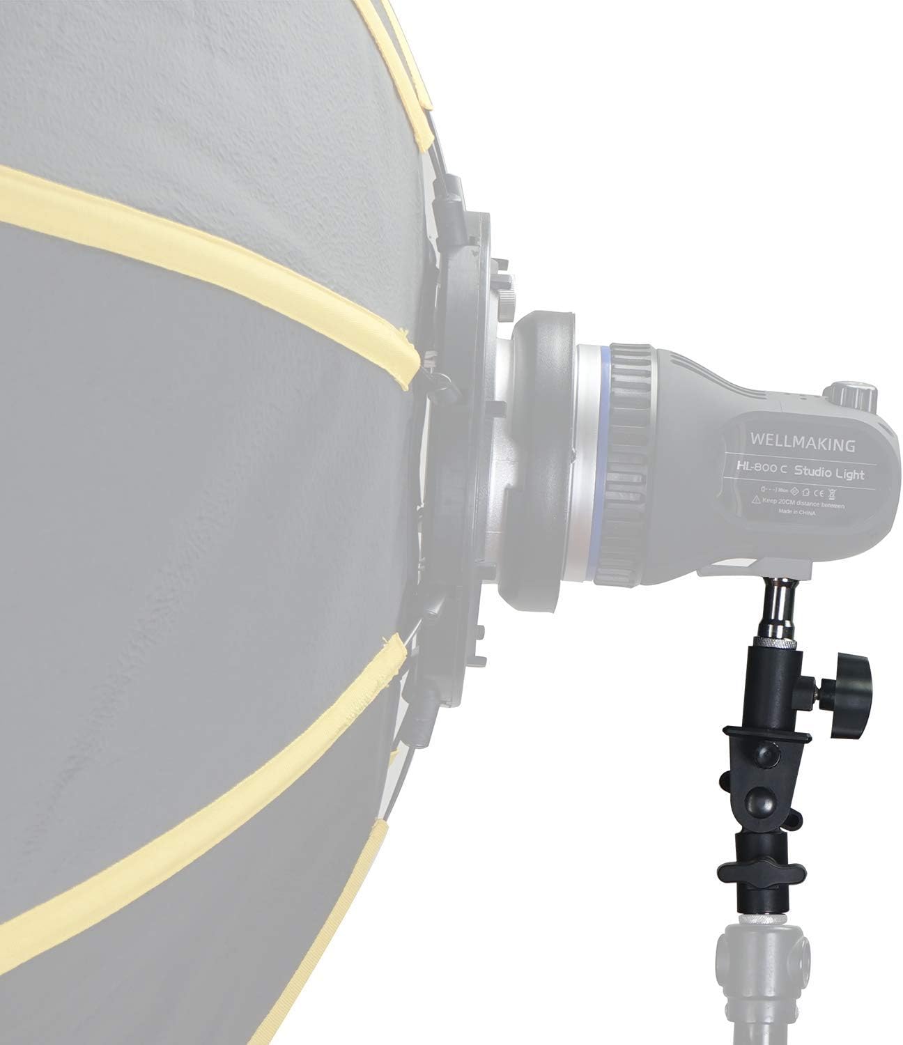 Mount Umbrella Holder with U Shape Tilt Adapter for Studio Light Stand