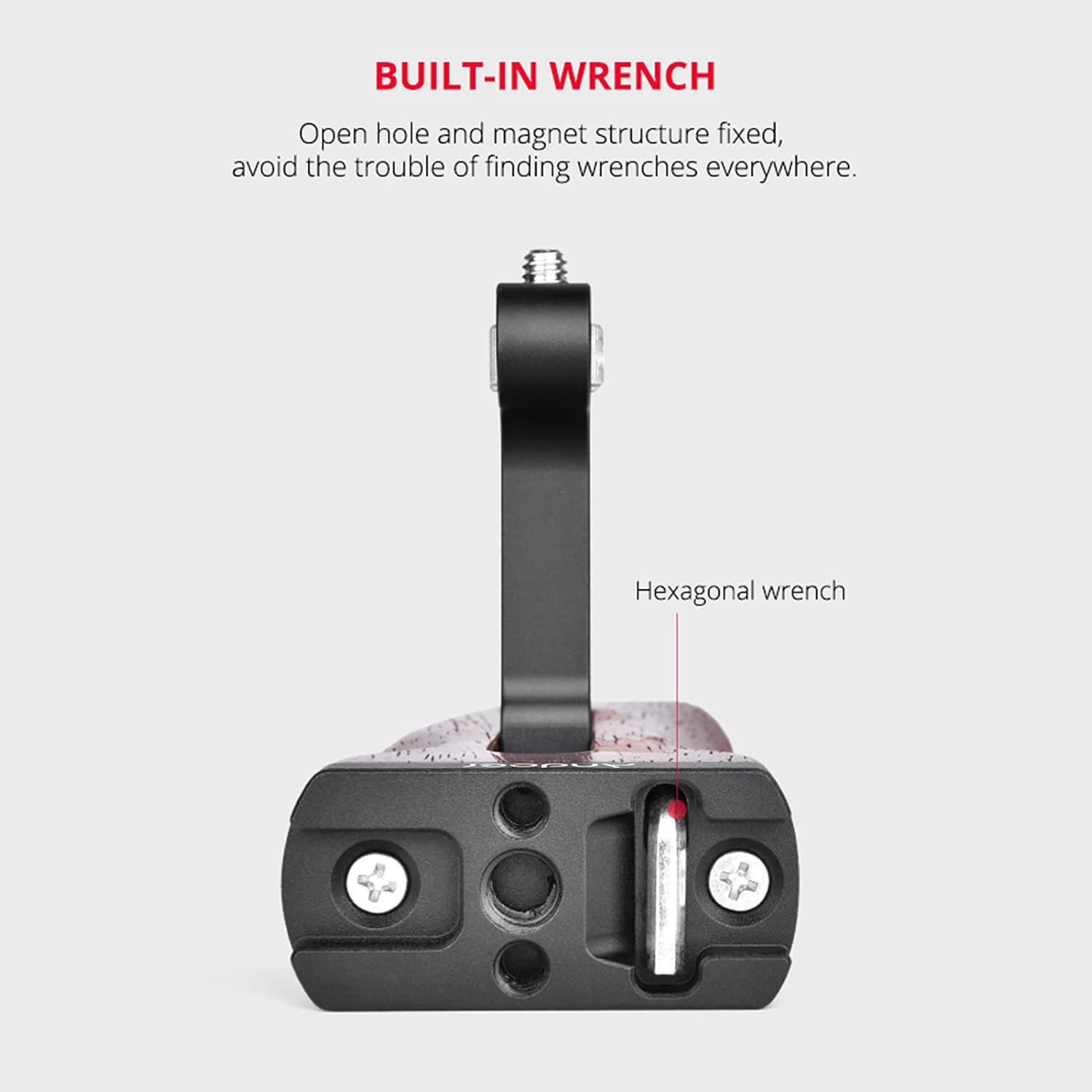 Universal Camera Cage Wooden Handle Left/Right Side Hand Grip