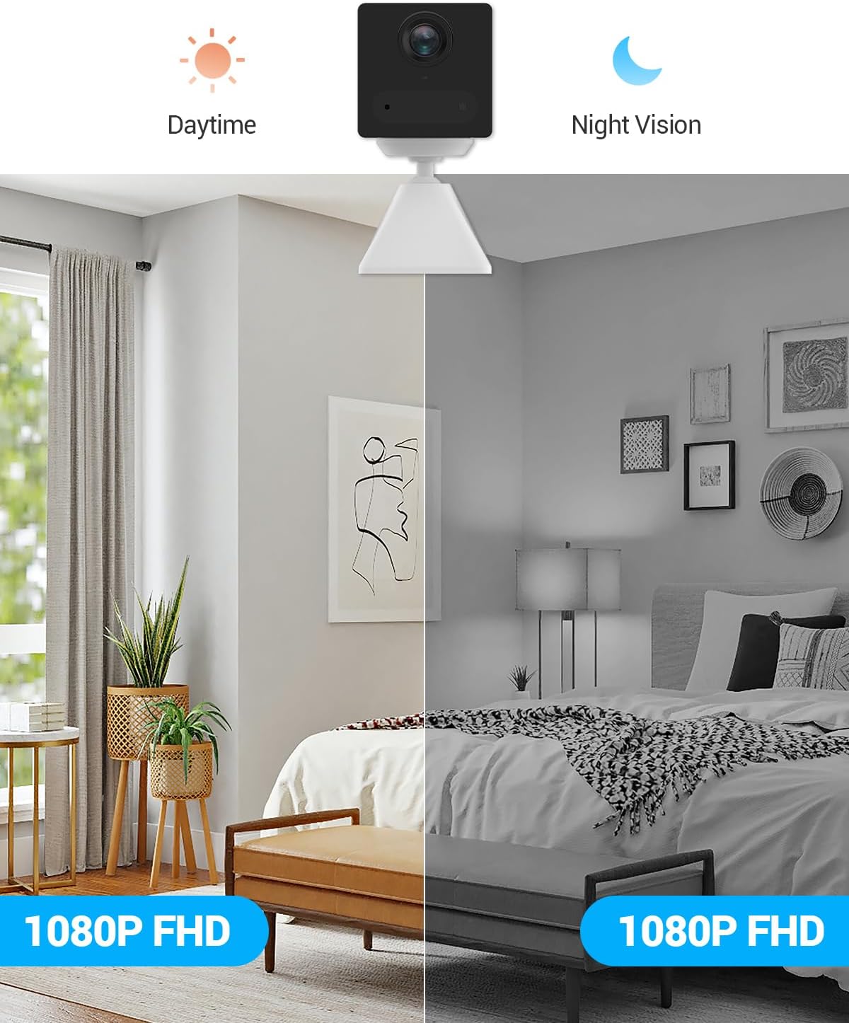 EZVIZ CB2 1080p Wi-Fi Smart Home Battery Camera(White)