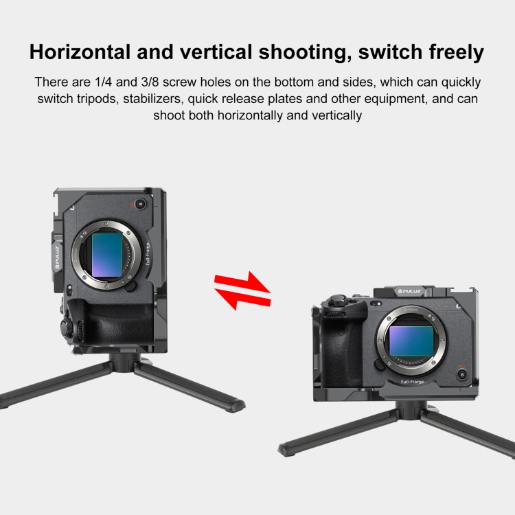 Metal Camera Cage For Sony ILME-FX30 / FX3 Stabilizer Rig with NOTA Slider