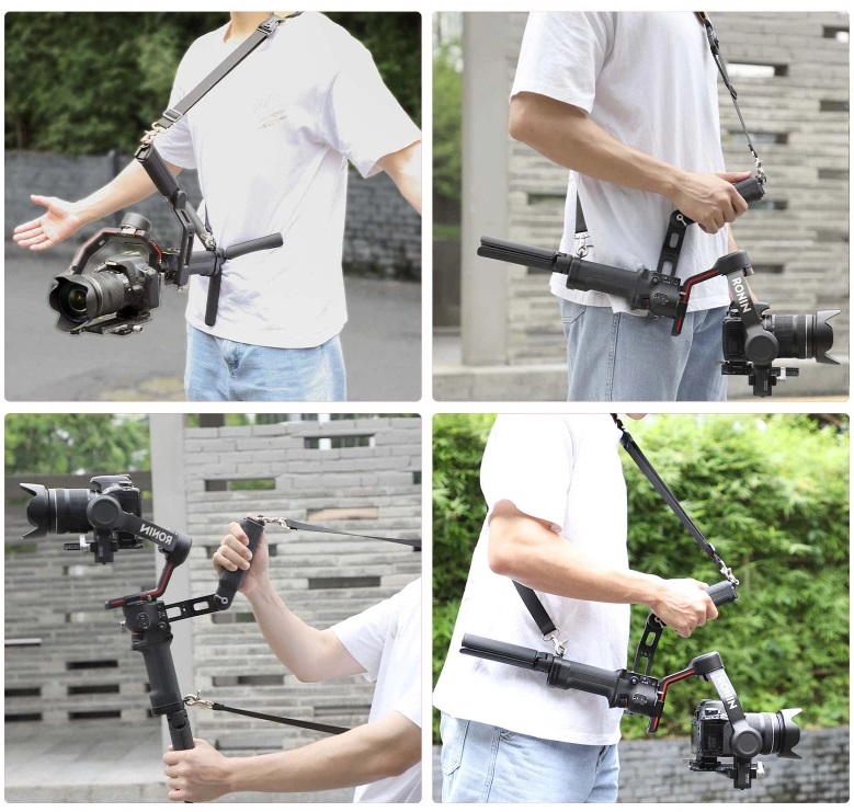 Adjustable Sling Handgrip Gimbal Sling Handle Weight-Reducing Shoulder Strap Stabilizer Belt Neck Lanyard for RS 3/RS 4/RS 4 PRO