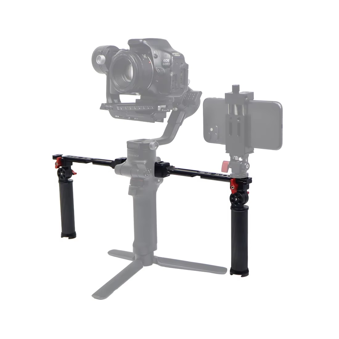 Stabilizer Dual Handle Grip Extension Arm Adjustable Light Monitor Bracket Stand For RS2/RSC2/RS3 Mini/RS3/RS4 Pro Stabilizer Dual Handle Grip Extension Arm Adjustable Light Monitor Bracket Stand For RS2/RSC2/RS3 Mini/RS3/RS4 Pro
