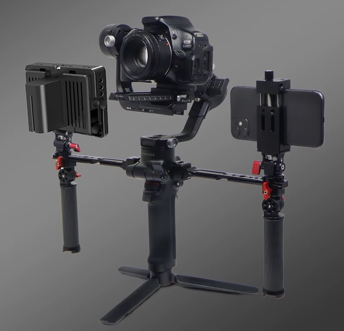 Stabilizer Dual Handle Grip Extension Arm Adjustable Light Monitor Bracket Stand For RS2/RSC2/RS3 Mini/RS3/RS4 Pro Stabilizer Dual Handle Grip Extension Arm Adjustable Light Monitor Bracket Stand For RS2/RSC2/RS3 Mini/RS3/RS4 Pro
