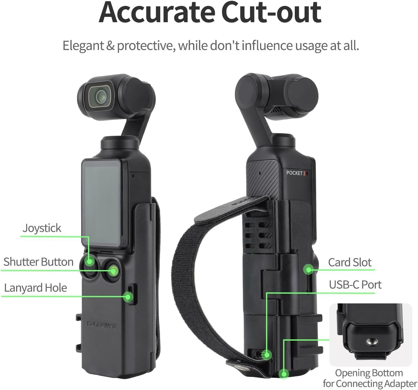 Sunnylife Hand Band & Handle for DJI OSMO Pocket 3