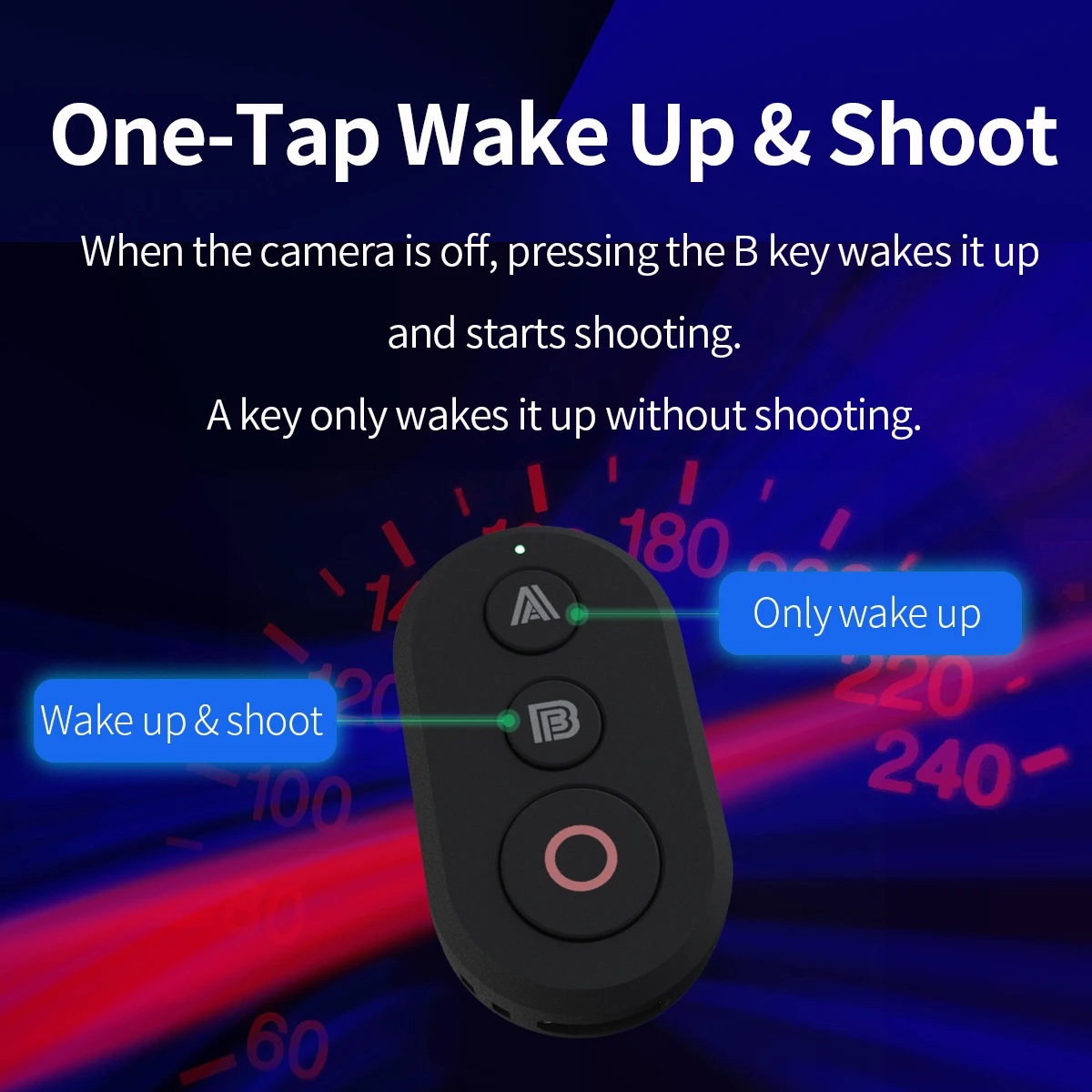 Wireless Remote Control For Insta360 X2/X3/X4/X5/Go3/S/ACE Pro/Pro2 Gopro 13/12/11/10/9/8