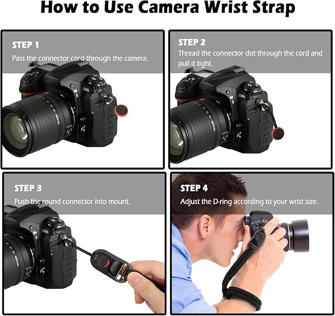 Camera Wrist Strap Lanyard Adjustable Nylon Hand Wrist Straps for DJI Osmo Pocket 3 and Camera