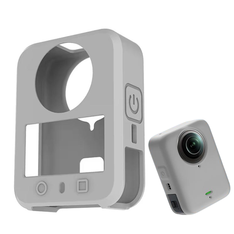 Silicone Case Anti-Scratch Shockproof Full Body For DJI Osmo 360 (Gray)