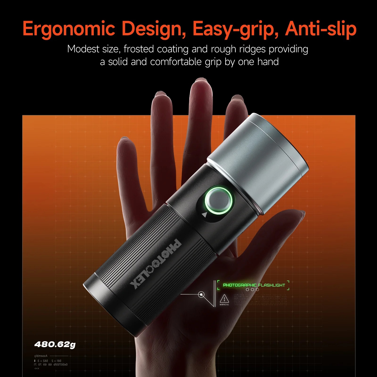 PHOTOOLEX x AMBITFUL 10W Flash Light Photography Spotlight Four Colors