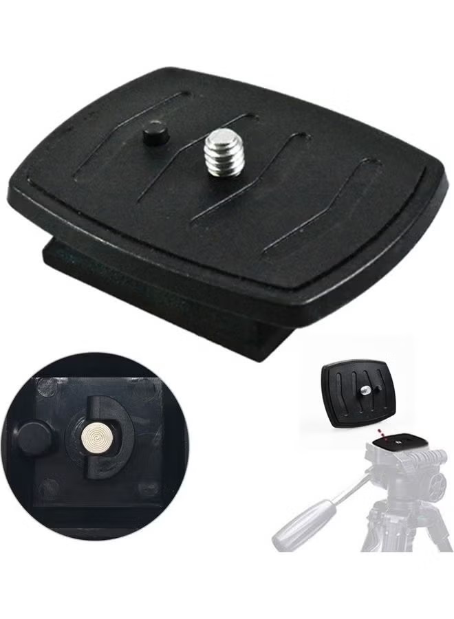 Quick Release Plate Tripod Head Made of ABS Plastic for All Cameras with 1/4 Inch Tripod Thread Quick Release Plate Tripod Head Made of ABS Plastic for All Cameras with 1/4 Inch Tripod Thread