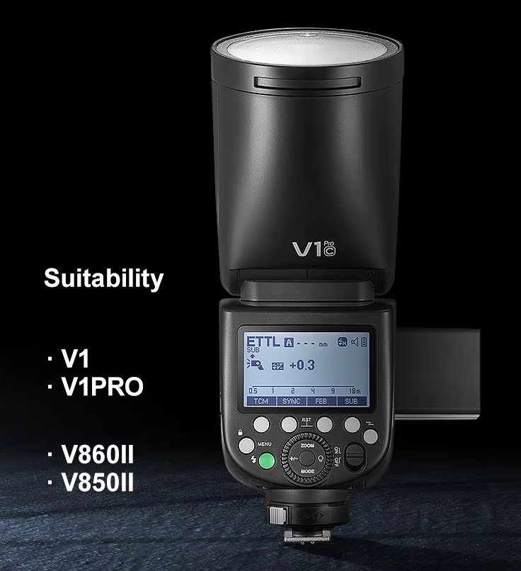 VB30C Battery Pack for Godox V1/V1PRO/V860Ⅱ/V850Ⅱ Camera Speedlite Flash