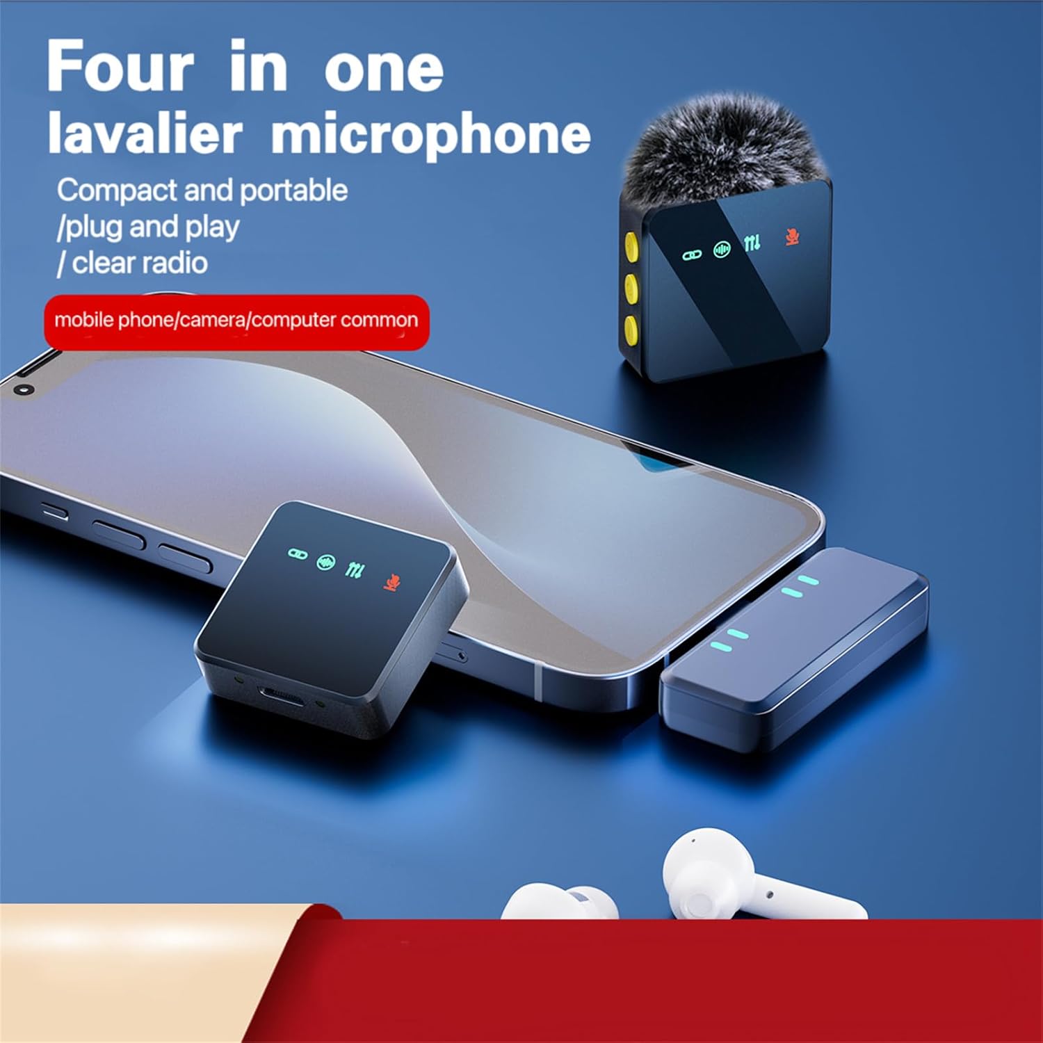 4in1 Wireless Lavalier Microphone System (Type-C)