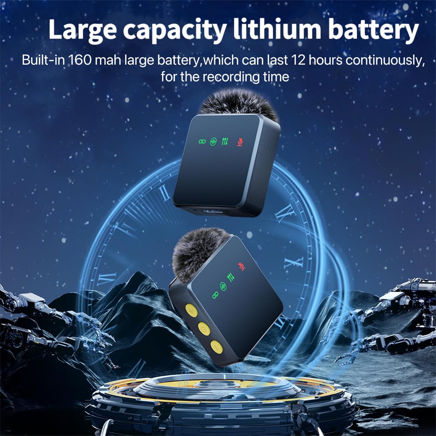 4in1 Wireless Lavalier Microphone System (Type-C)