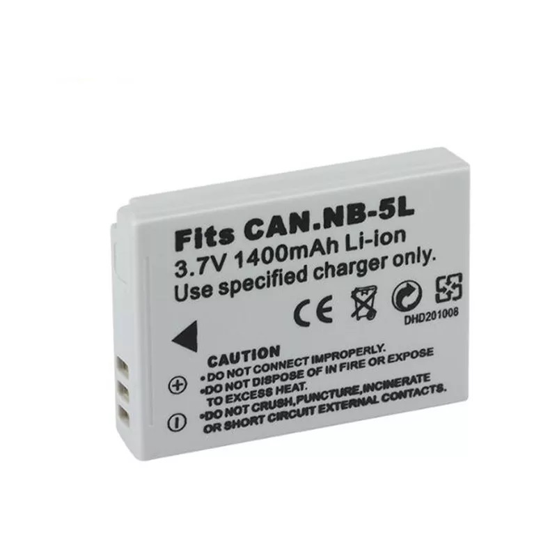 NB-5L Replacement LI-ON Digital Camera Battery 1400mAh