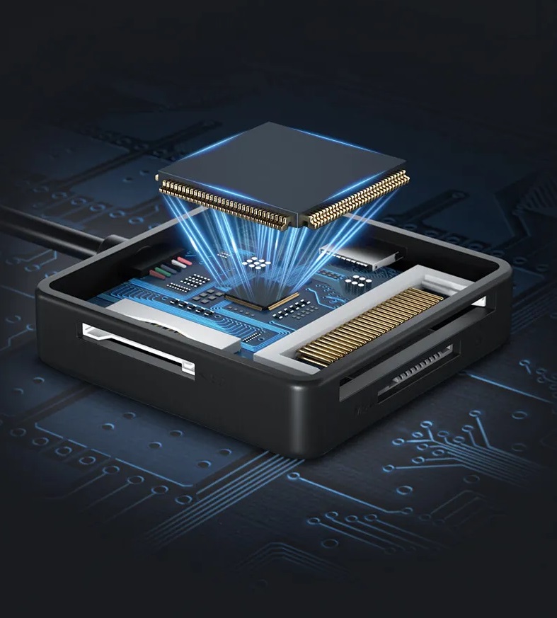 Multifunction 4in1 Card Reader Support SD/TF/CF/MS Card Reader