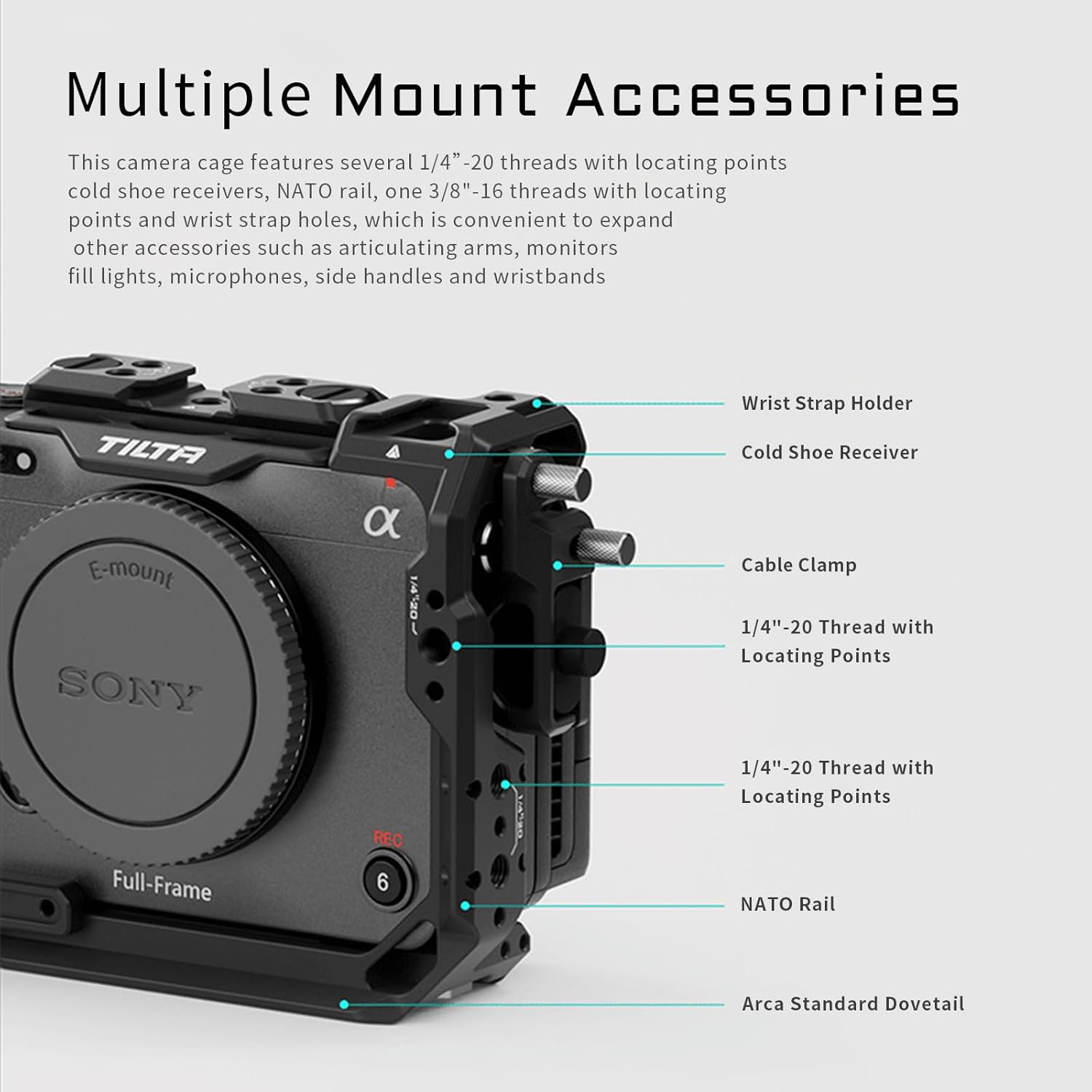 Tilta Full Camera Cage V2 for Sony FX3 & FX30 (TA-T16-FCC-B)