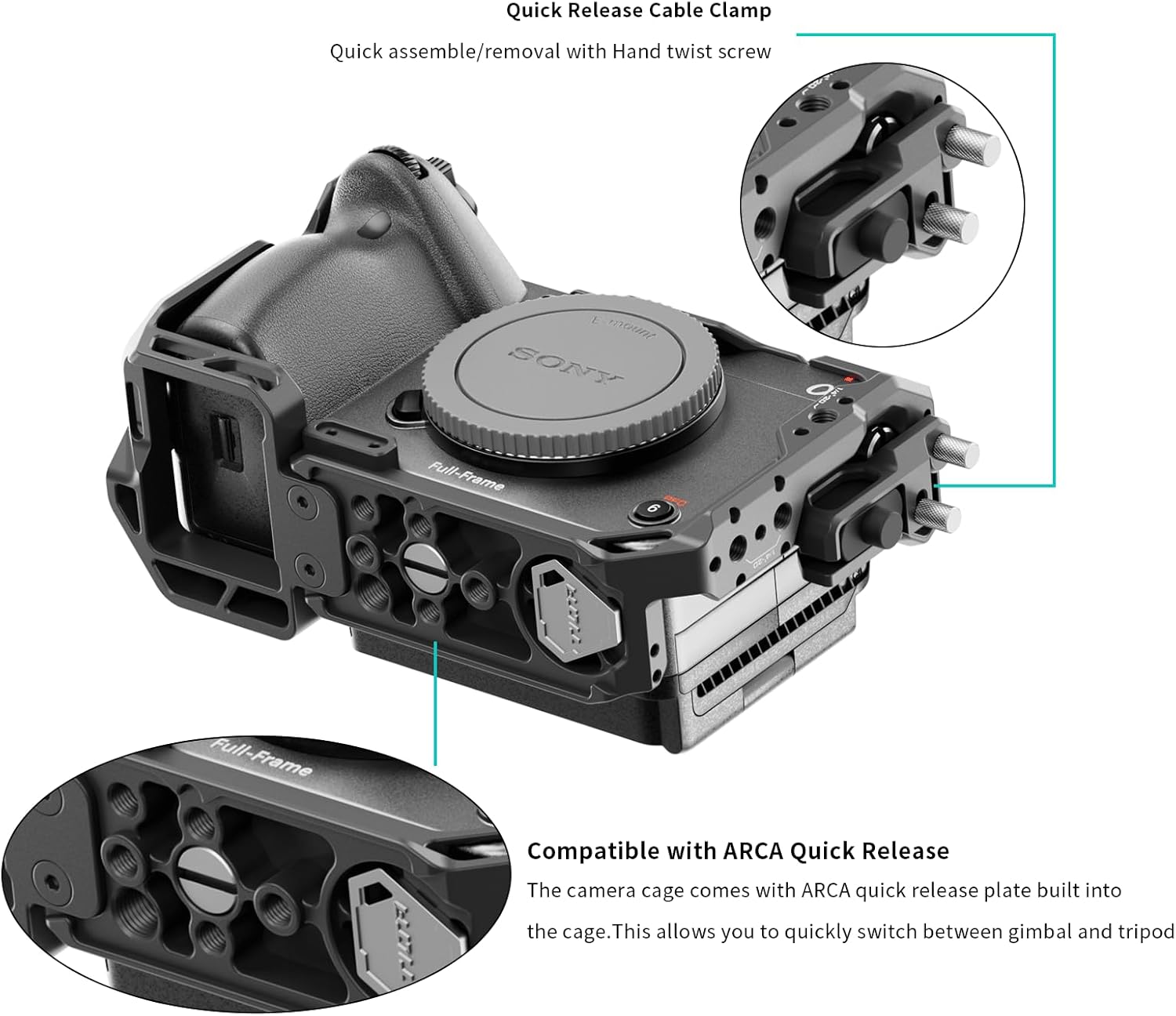 Tilta Full Camera Cage V2 for Sony FX3 & FX30 (TA-T16-FCC-B)