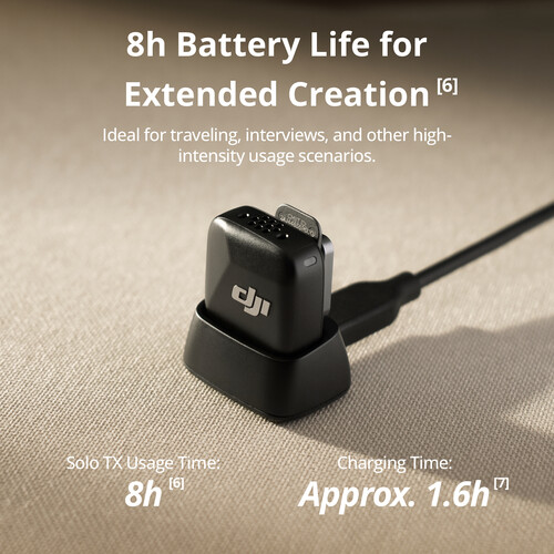 DJI Mic Mini Clip-On Transmitter with Built-In Microphone (Black)