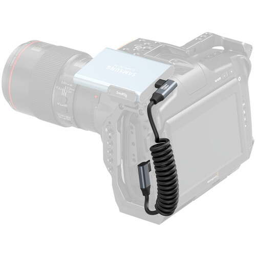 SmallRig USB-C Right Angled-to-Right Angled Coiled Data Cable