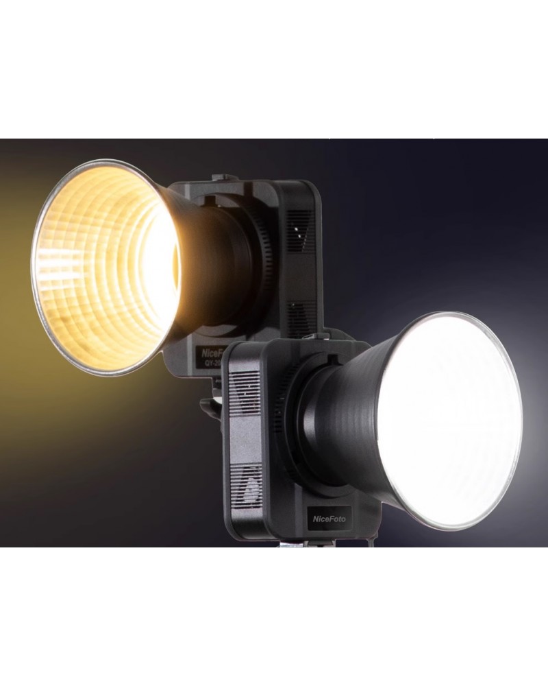NiceFoto QY-2000A 200W Bi-Color LED Video Light With ES-100cm Softbox/Stand