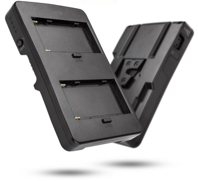 NP-F to V-mount Battery Converter work with battery NP-F970, NP-F770, NP-F570