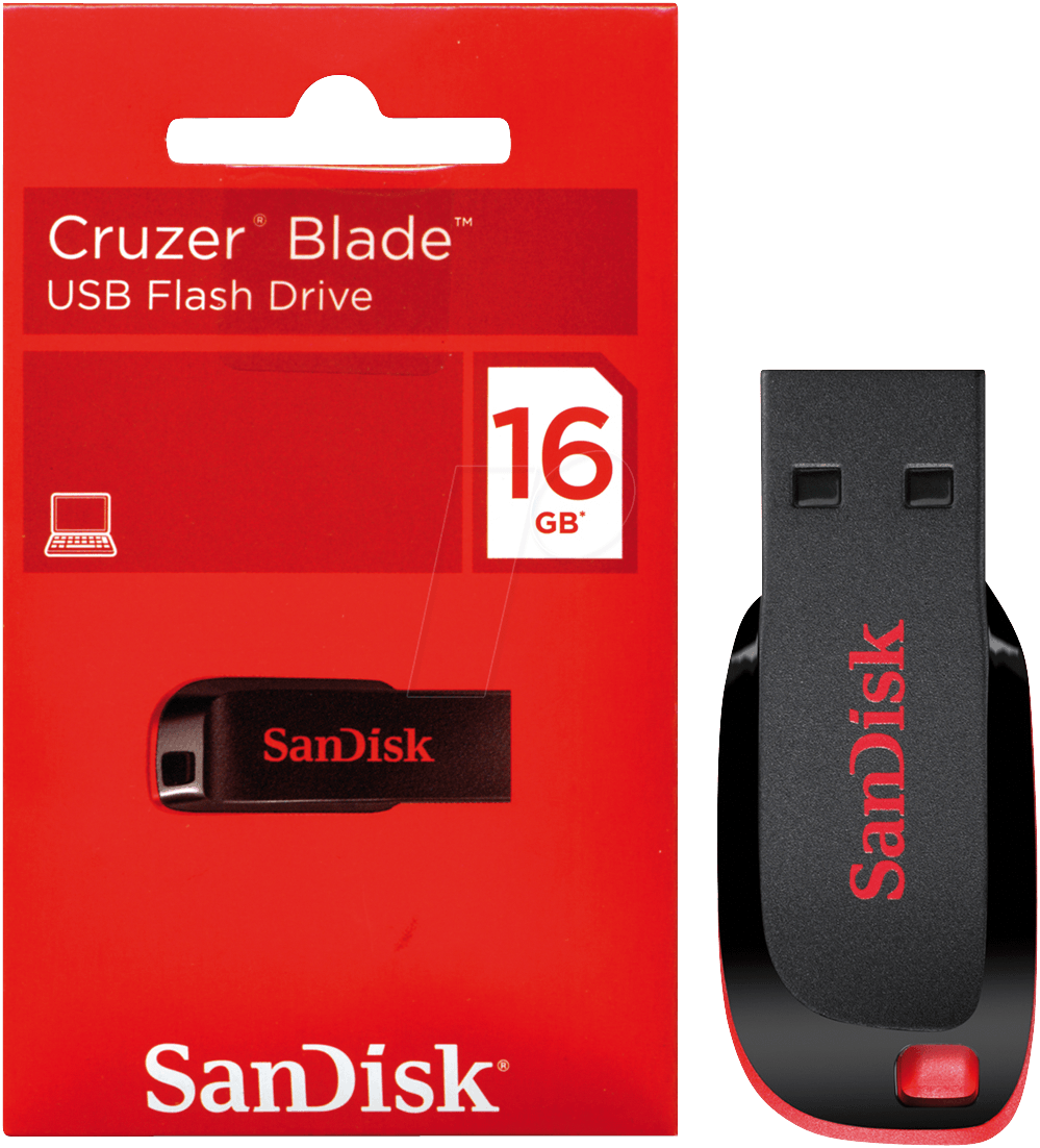 Sandisk Cruzer Blade USB Flash Drive - 16GB