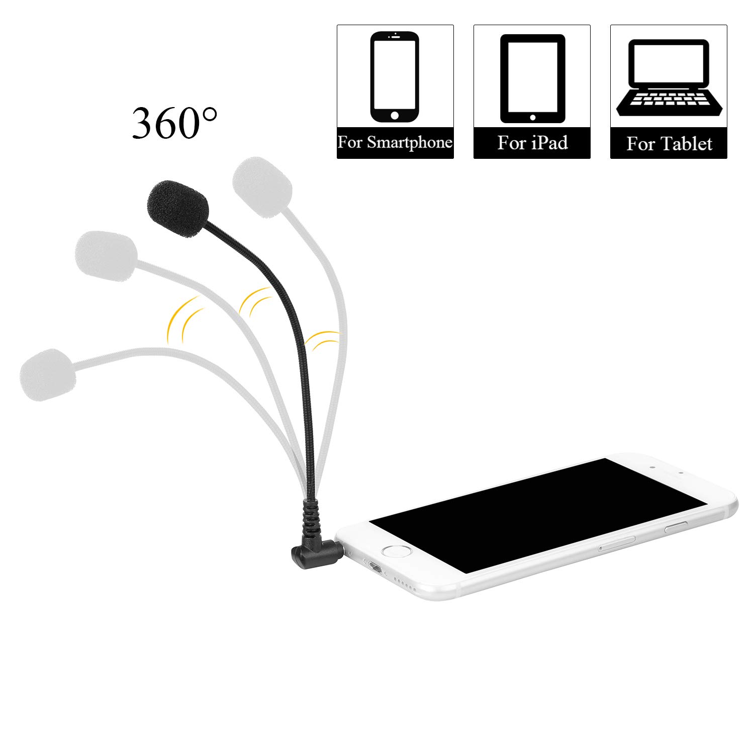 Boya BY-UM4 3.5mm Mini Flexible Microphone