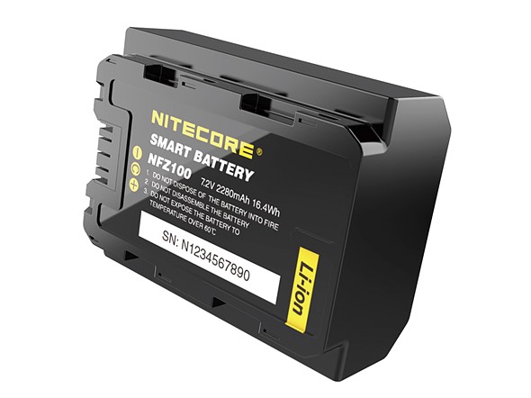 NITECORE NFZ100 Smart Camera Battery for Sony a6600,Alpha 9,A9,A9S,Alpha A9R,Alpha 9S,A7III,A7RIII