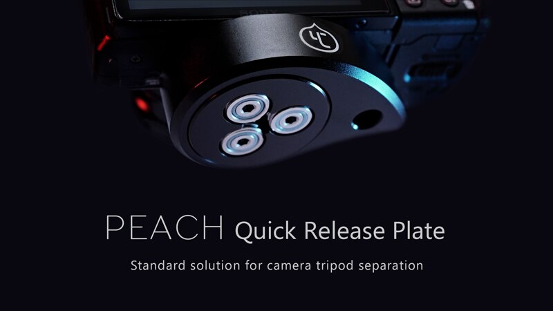 YC ONION Peach Universal Camera Tripod Quick Release