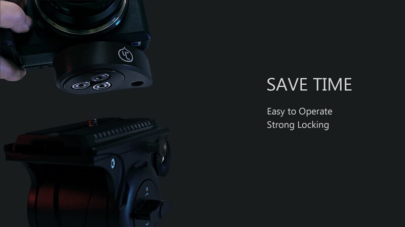 YC ONION Peach Universal Camera Tripod Quick Release