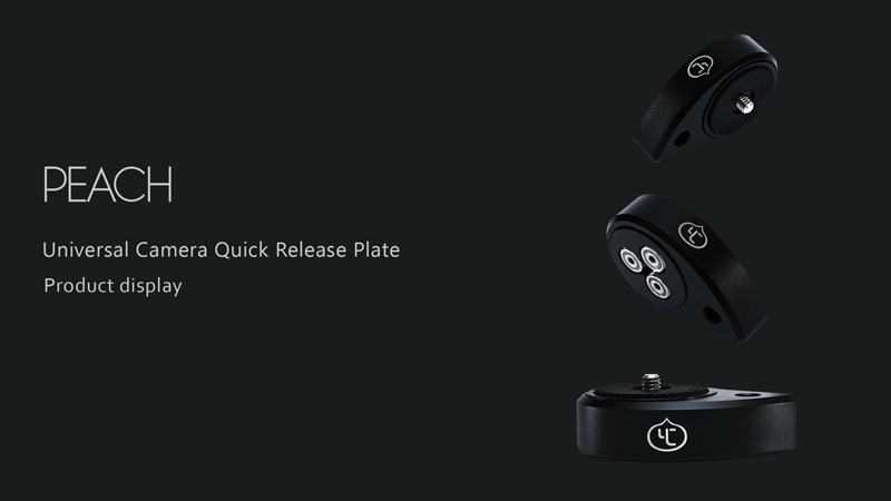 YC ONION Peach Universal Camera Tripod Quick Release