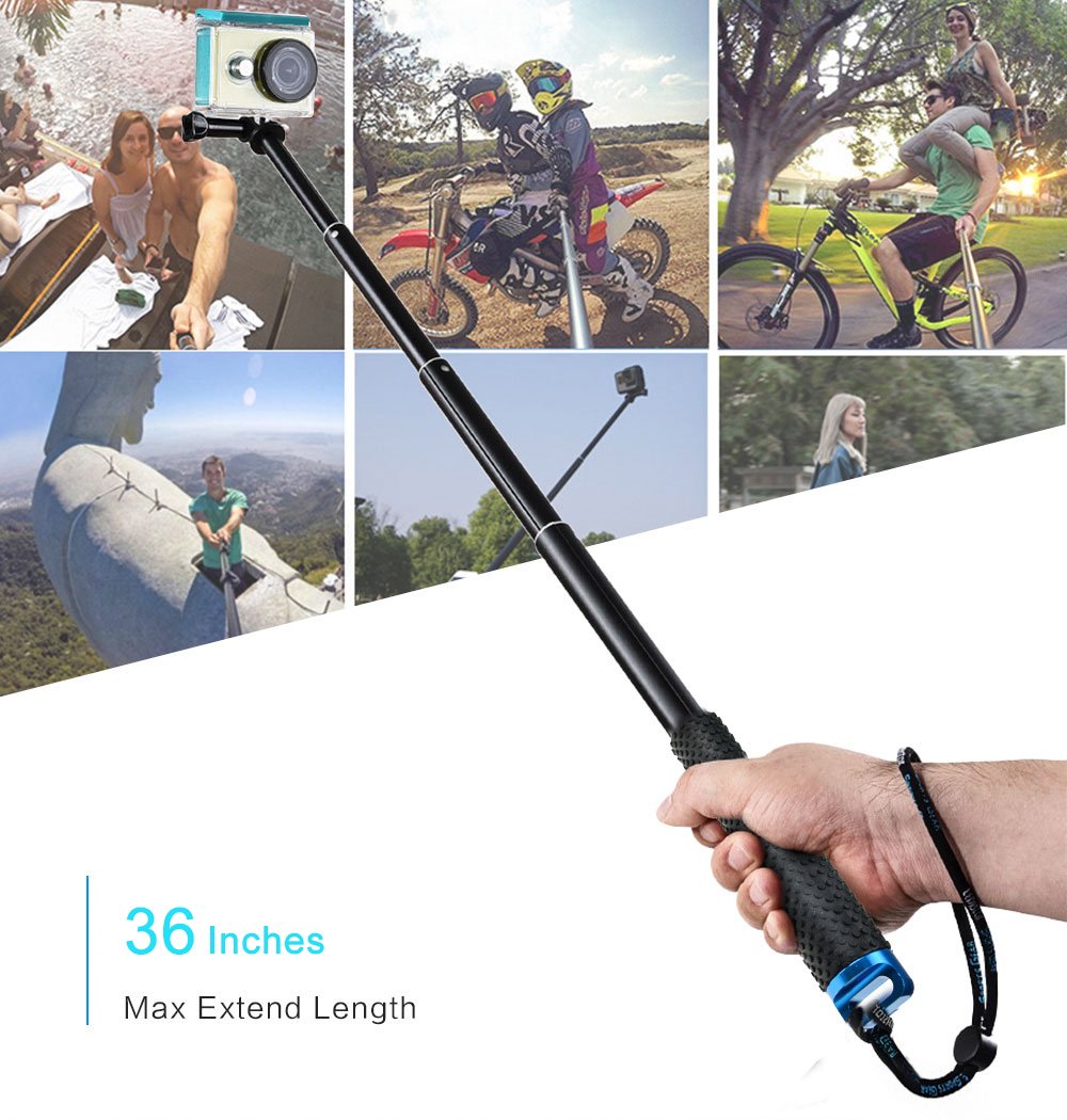 Waterproof GoPro 12/11/10/9 Flexible Telescoping Monopod