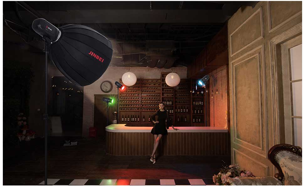 Jinbei Reflector Magnetic 14cm + Gel Filters