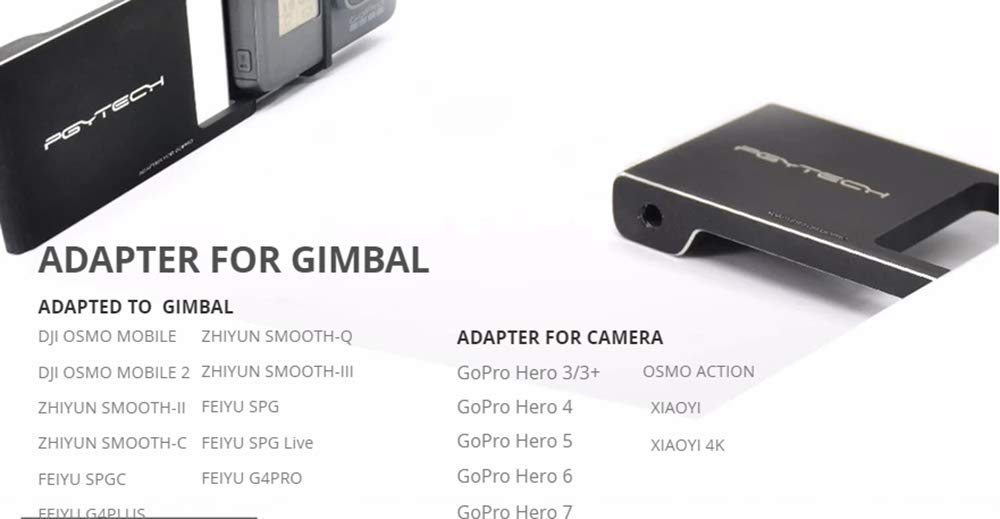 PGYTECH Action Camera Adapter for Mobile Gimbal for DJI OSMO Action