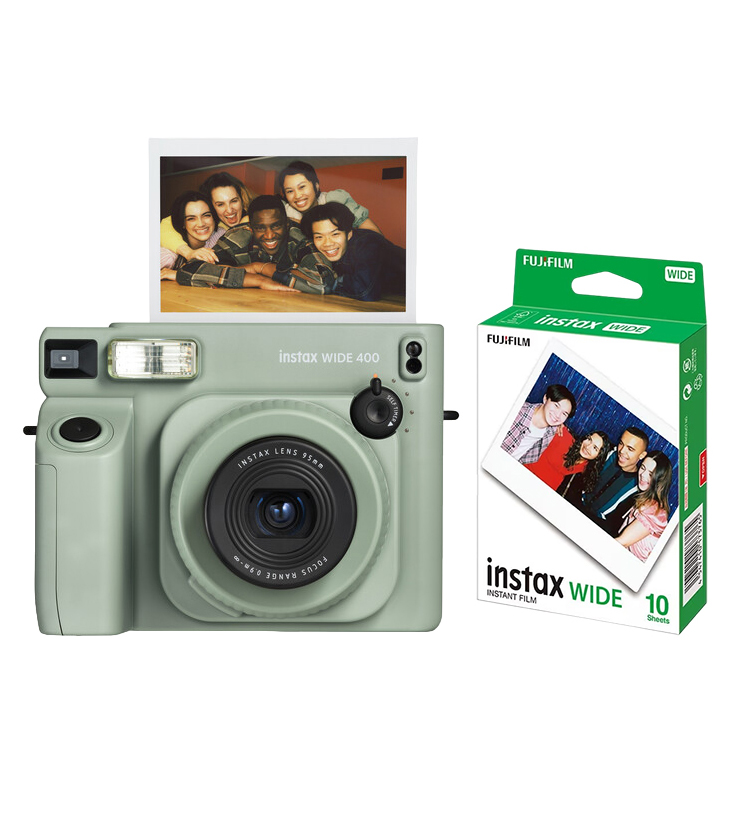 FUJIFILM INSTAX WIDE 400 Instant Film Camera with Instant Film (10 Sheets)