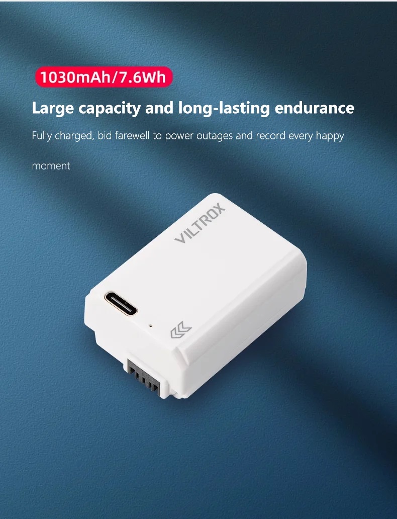 VILTROX TNP-FW50 Camera Battery For Sony