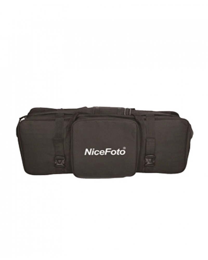 NiceFoto GY-180 2-Mini Studio Flash With White Background And Backdrop Stand