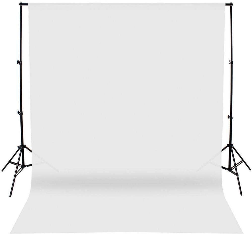 NiceFoto GY-180 2-Mini Studio Flash With White Background And Backdrop Stand