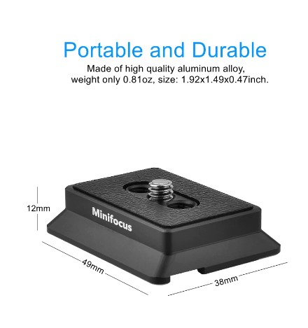 Minifocus Quick Release Plate For DJI Ronin RS3 mini Stabilizer Upper Quick Release Plate For DJI RS3PRO/3/2/C2