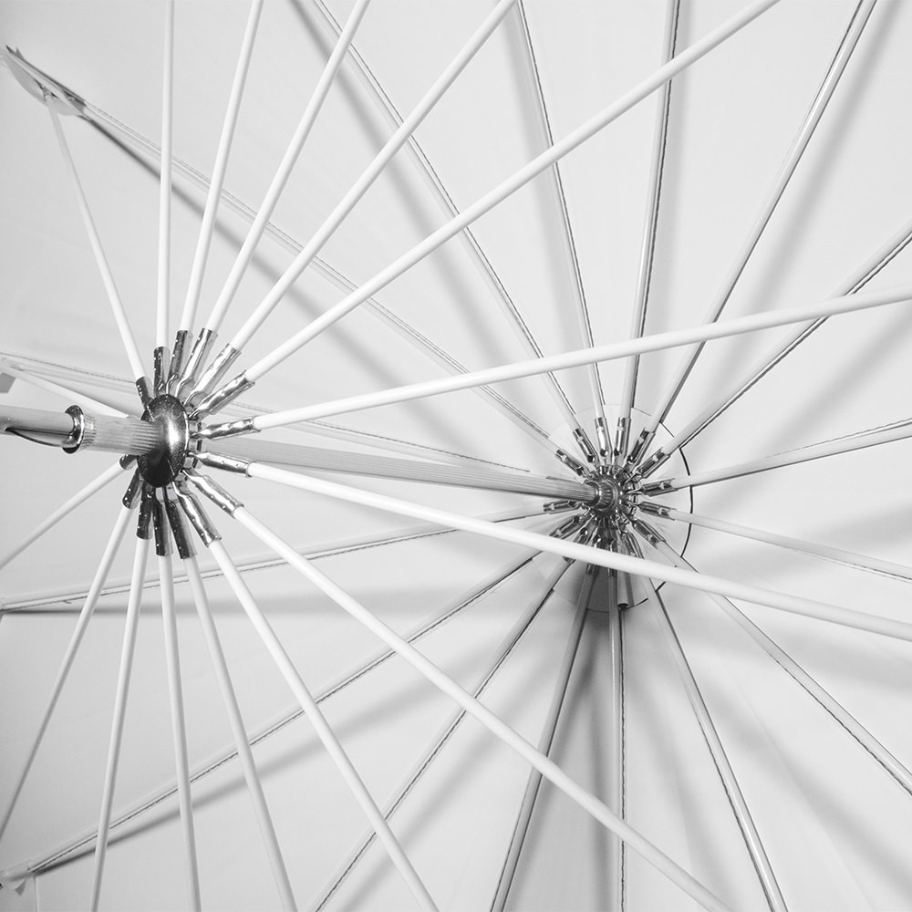 NiceFoto DEEP Transparent Umbrella Black/White BW-Ø51″(130cm)