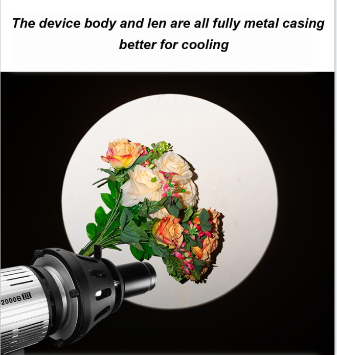 NiceFoto SN-29A Optical Snoot for LED Video Light and Studio flash light with Bowens mount