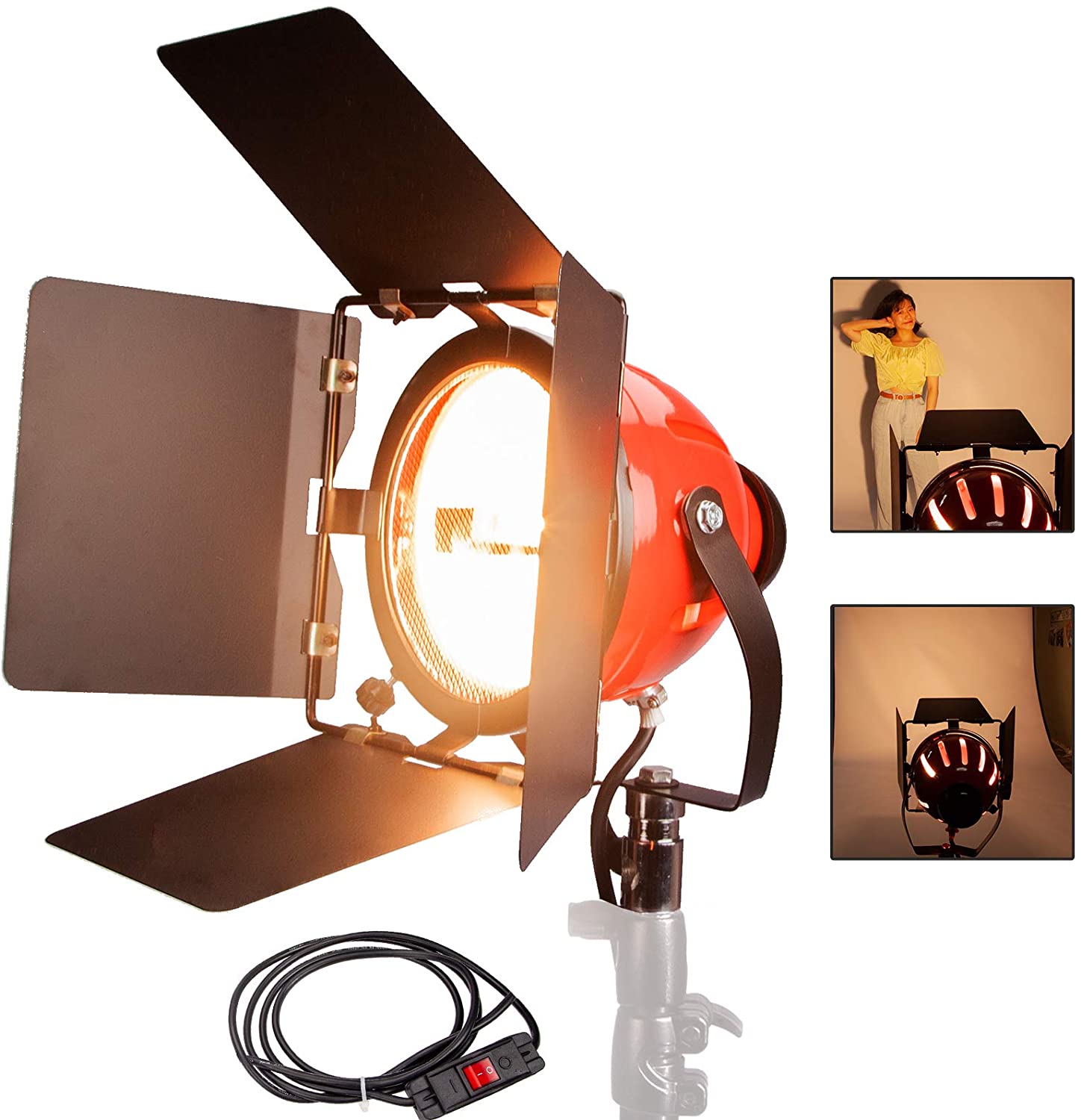 NICEFOTO 800W Red Head Light SPOTLIGHT with DIMMER for Studio Photography RDG-800