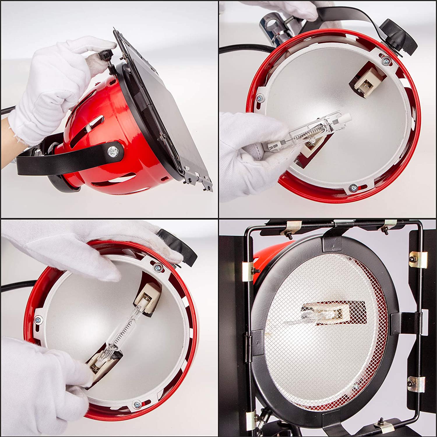 NICEFOTO 800W Red Head Light SPOTLIGHT with DIMMER for Studio Photography RDG-800